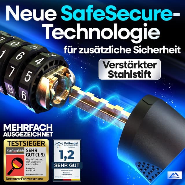 Thumbnail 1 de NEXTCOVER LockPro Zahlenschloss 90 cm 5‑stelliger Code