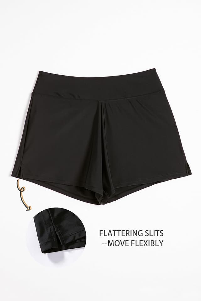 Detalle de Beautikini Period Swimwear Leakproof Menstrual Swim Shorts (3" High Waist) for Teen Girls & Women