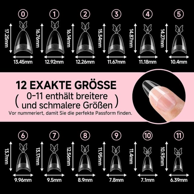 Thumbnail 6 de UNA GELLA Tips für Gelnägel 216er Set 💅