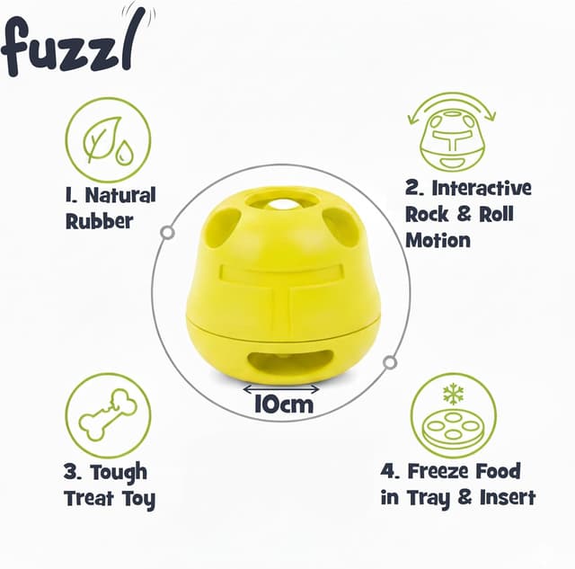 Detalle de Fuzzl Rock & Roll Chilla Treat Toy for Dogs