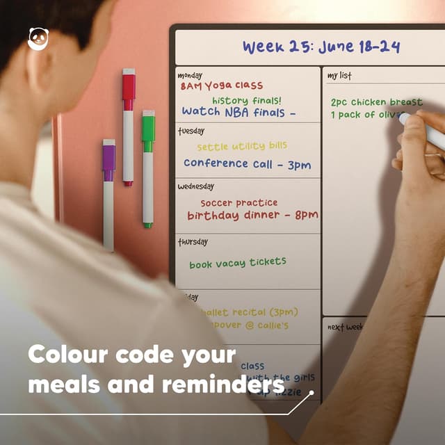 Thumbnail 5 de Smart Panda A3 Magnetic Whiteboard Fridge Calendar