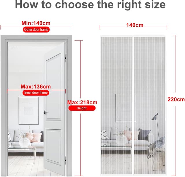 Thumbnail 1 de MYCARBON Moustiquaire Magnétique 140x220cm