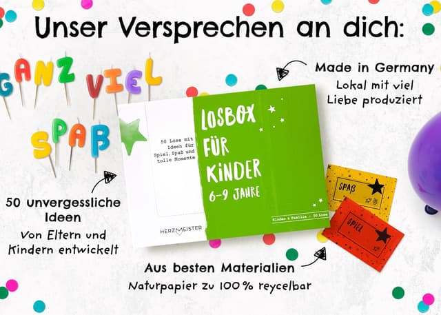 Thumbnail 6 de Herzmeister Geschenk-Box ab 6 Jahren – 50 kreative kleine Kinderspiele