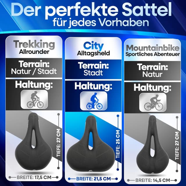 Detalle 2 de NEXTCOVER Fahrradsattel Memory-Foam 3.0