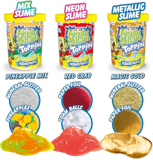 Detalle 2 de Magic Slime Topping Spongebob 70 ml
