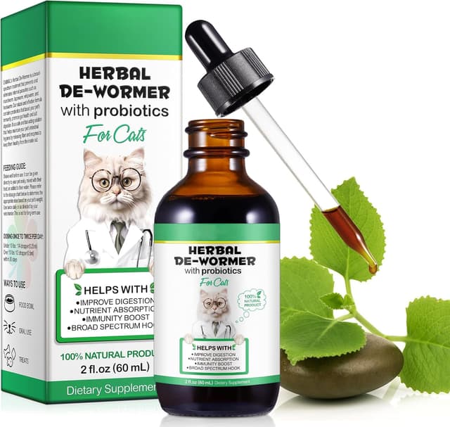 Detalle de CJXHJY Wurmkur Katzen 60ml mit Probiotika