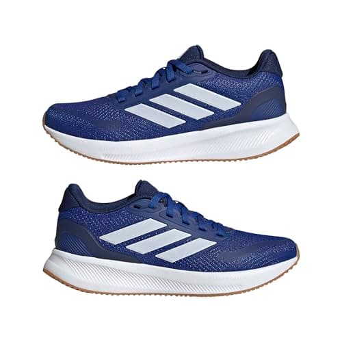 Thumbnail 6 de adidas RUNFALCON 5 para niños (horma clásica) en azul royal y Cloud White