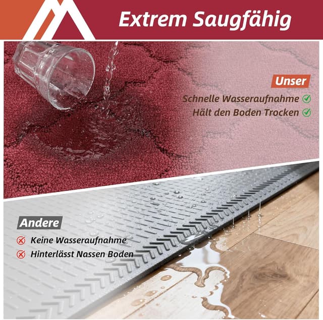 Detalle 1 de COSY HOMEER Küchenteppich 2er Set 50 x 75