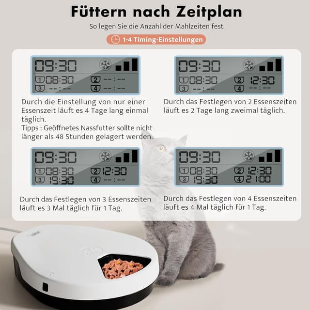 Thumbnail 5 de UBPET F10 Futterautomat für Katzen mit Kühlung