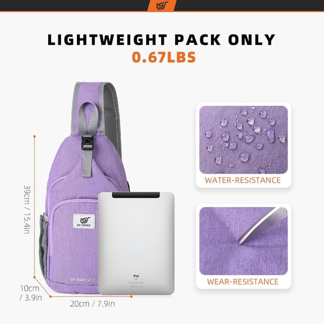 Detalle 1 de RFID Sling Bag Crossbody with 7L capacity