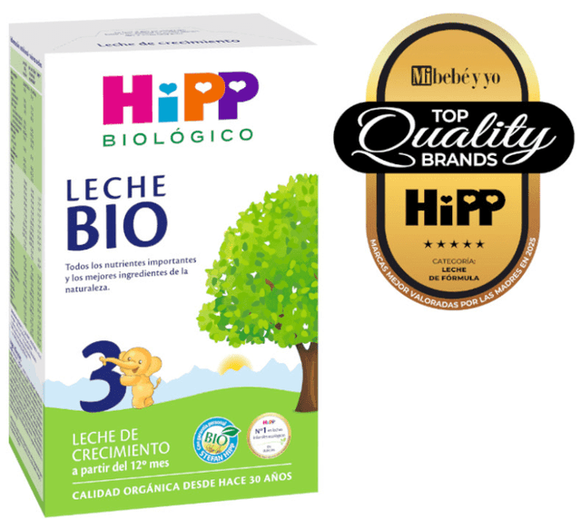 Detalle 2 de HIPP Leche Biológica Crecimiento 3+ 12m 6x500g