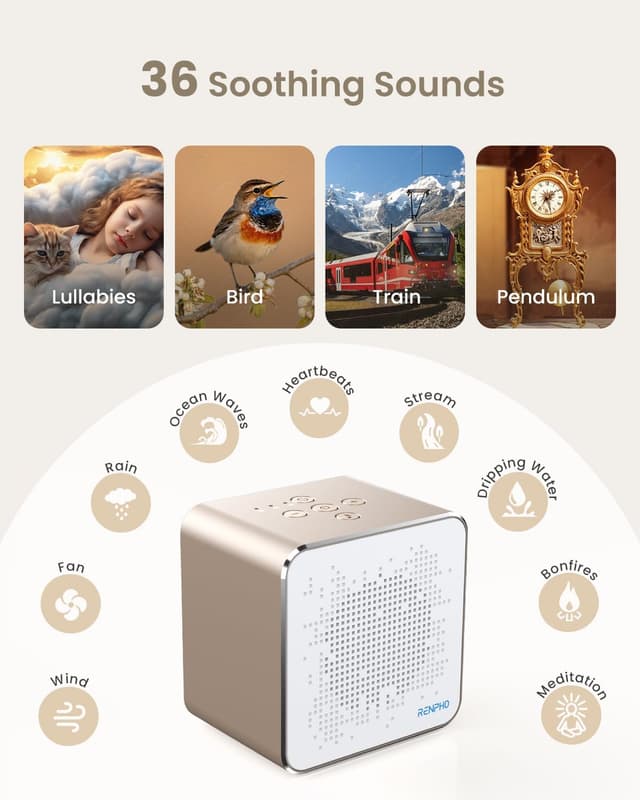 Thumbnail 5 de RENPHO White Noise Machine 36 sounds