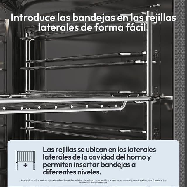 Thumbnail 3 de Candy Bake 600 CA6 N3T1HTW Horno Multifunción Blanco 🔥