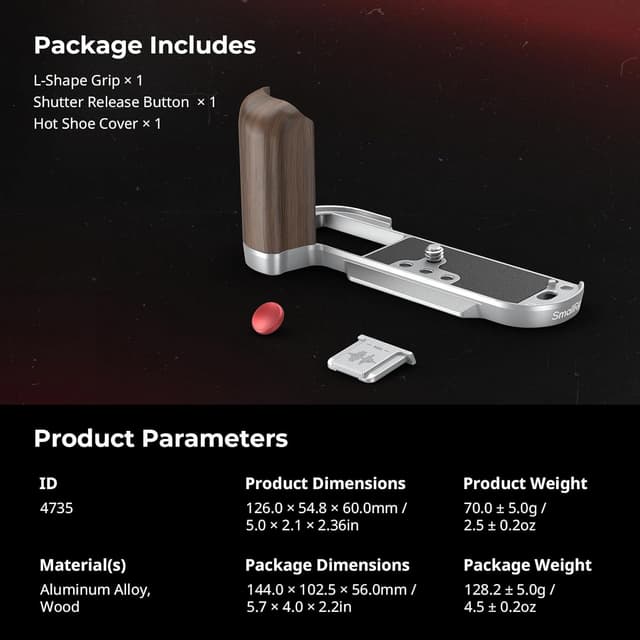 Thumbnail 6 de SMALLRIG X-T50 Handgriff Silber