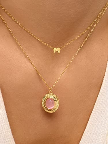 Detalle 2 de SINGULARU Single Letter Collar letra S en plata 925 ✨💍