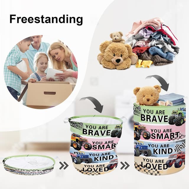 Thumbnail 2 de HUUMONSS Cartoon Cars 63L storage basket