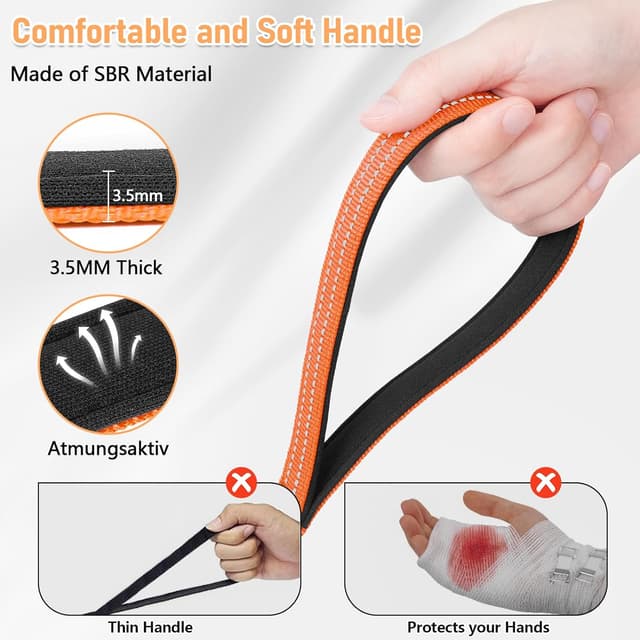 Detalle de X XBEN Long Line Dog Lead (25M / 82FT) – Reflective, Lightweight with Soft Padded Handle