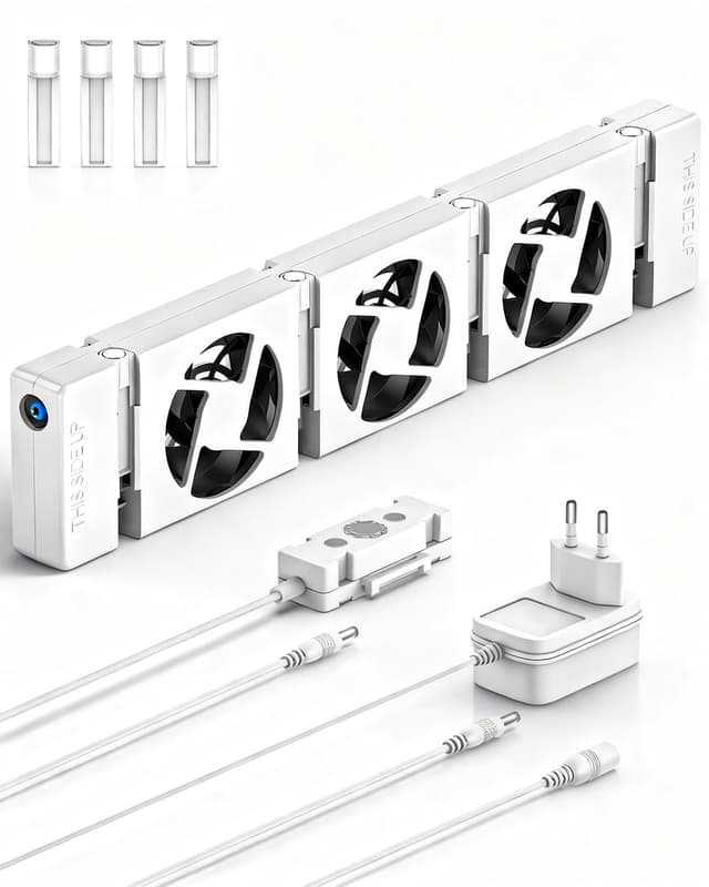 Detalle de Heizkörper Ventilator 1 Stück leiser Lüfter zur Wärmeverteilung