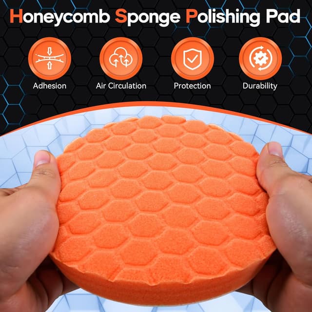 Thumbnail 5 de Hexlogique Kit Polissage Voiture 150 mm 7 pièces