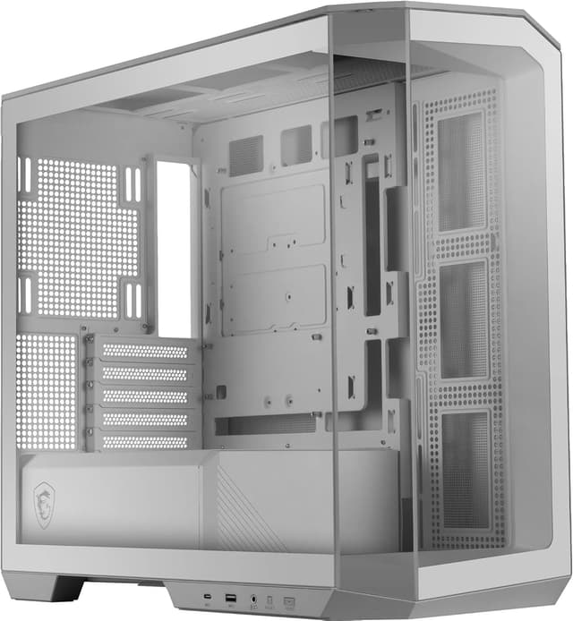 Detalle de MSI MAG PANO M100L PZ White boîtier Micro-ATX