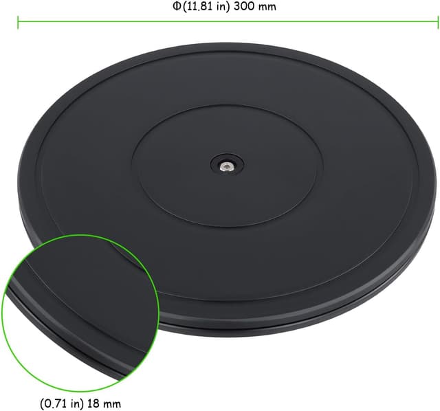 Detalle de TAICHEUT 2-Pack 12 Inch Lazy Susan Turntable with Steel Ball Bearings (360° swivel stand)