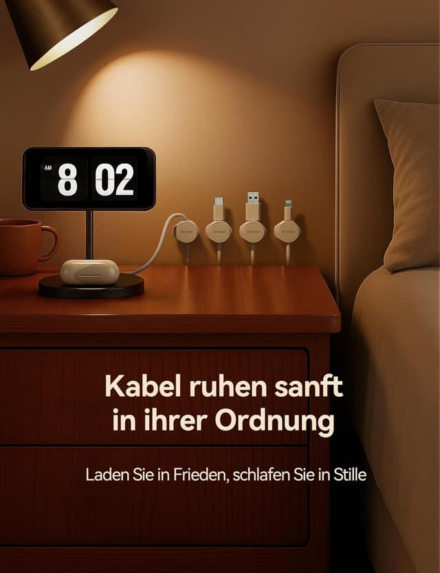 Thumbnail 6 de FLYLEAD 8er Silikon Kabelhalter — Kabelmanagement