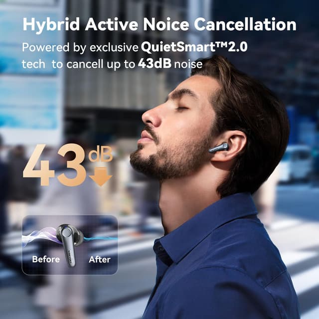 Detalle de EarFun Air Pro 3 Wireless Earbuds for Hybrid ANC