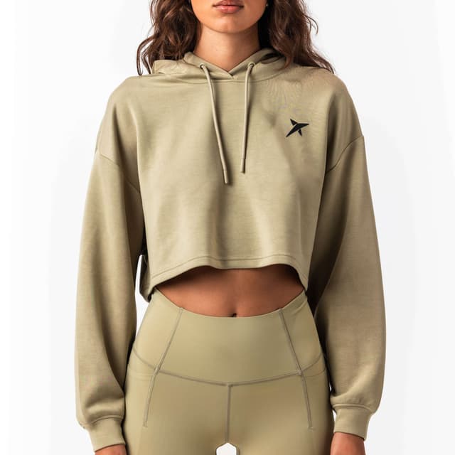 Detalle de Drop shot Noor Sudadera de pádel para mujer con capucha ajustable