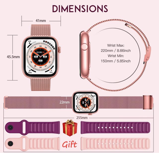 Thumbnail 6 de Lady Smartwatch Slim Pink 1.3" Touchscreen