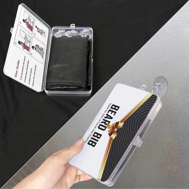 Thumbnail 2 de Grembiule da barba impermeabile con 2 ventose 🧔