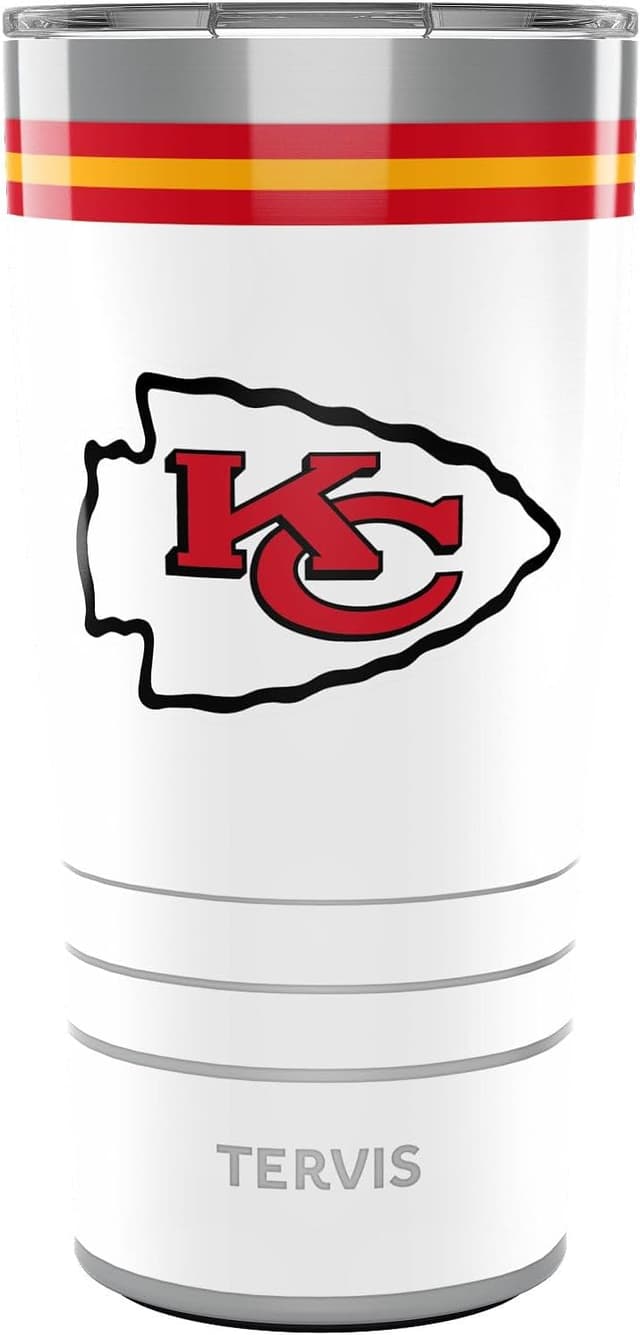 Detalle de Tervis Traveler NFL Kansas City Chiefs Arctic Triple Insulated 20oz Stainless Steel Tumbler
