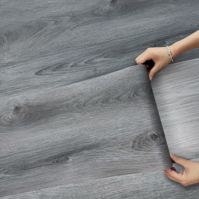 Detalle de Vinyl wood flooring roll 30cm x 16m
