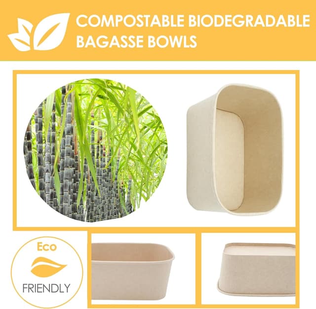 Detalle 2 de Kaderron 32 OZ Paper Bowls 50 Pack