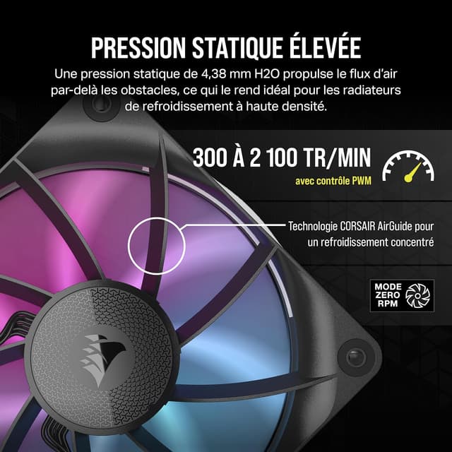 Thumbnail 4 de CORSAIR iCUE LINK RX120 Ventilateurs 120 mm x3