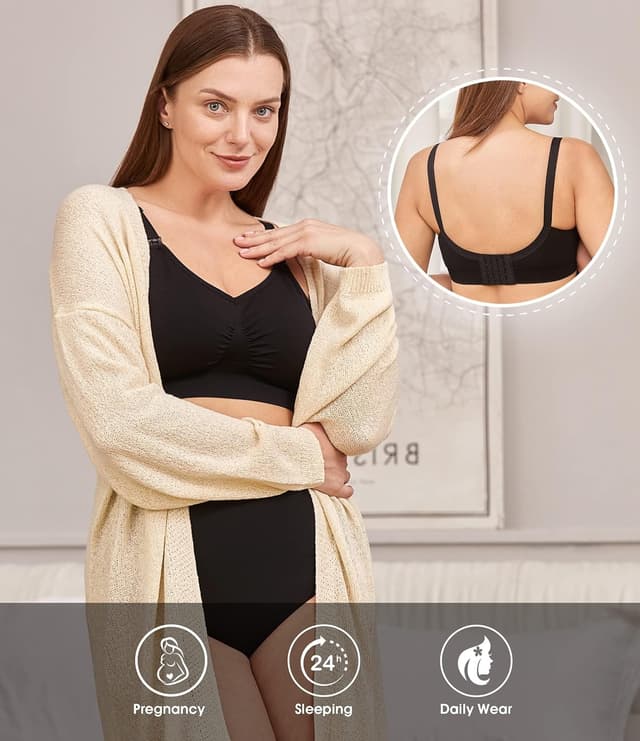 Detalle de HOFISH Nursing bra 3 pack S-XXL