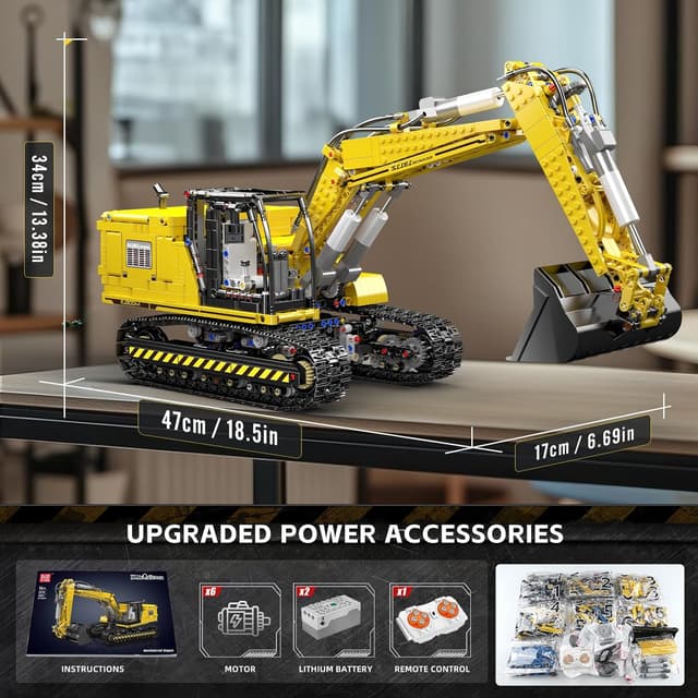 Thumbnail 6 de Mould King Excavatrice Technique pelleteuse RC