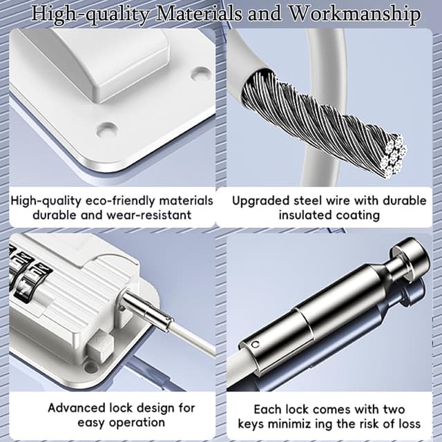 Detalle de WILNIRY Kombinationsschloss Kühlschrank 0000