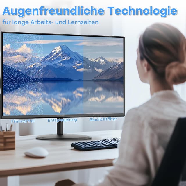 Detalle de Minifire MF22X3AH Business-Monitor 22 Zoll (FHD, 1080p, FreeSync, 120 Hz) für Büro & Alltag