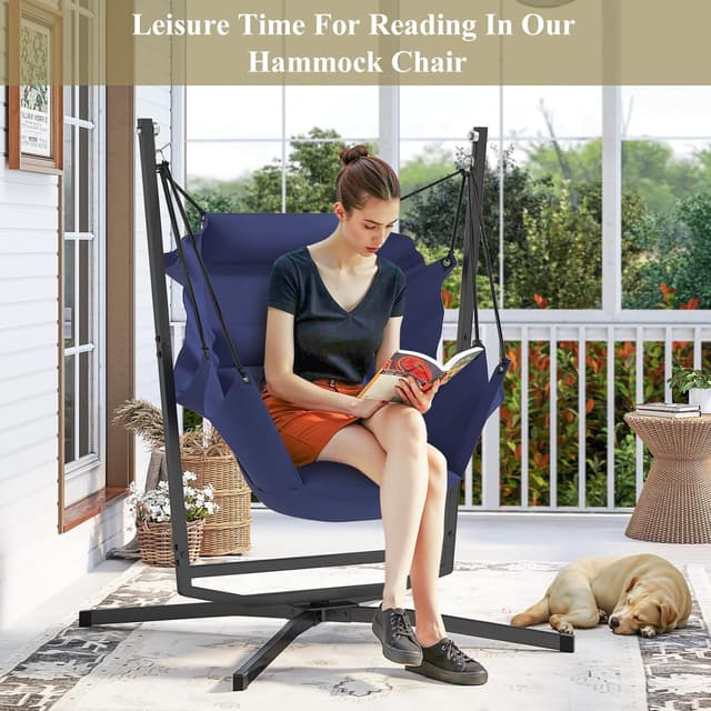 Detalle 2 de 360° Swivel Hammock Chair 180kg