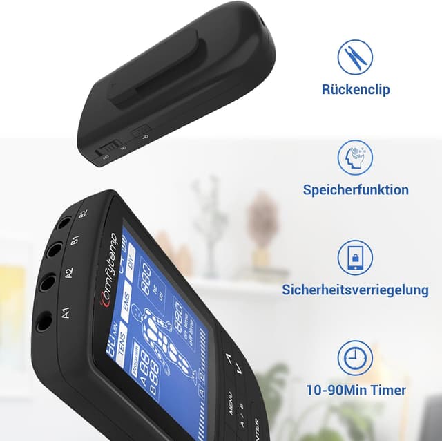 Detalle 1 de Comfytemp K6106 TENS/EMS 4 Kanäle 💆