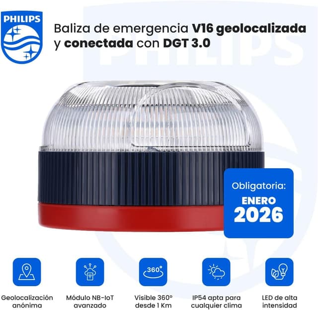Thumbnail 1 de Philips Baliza de Emergencia V16 con Geolocalización