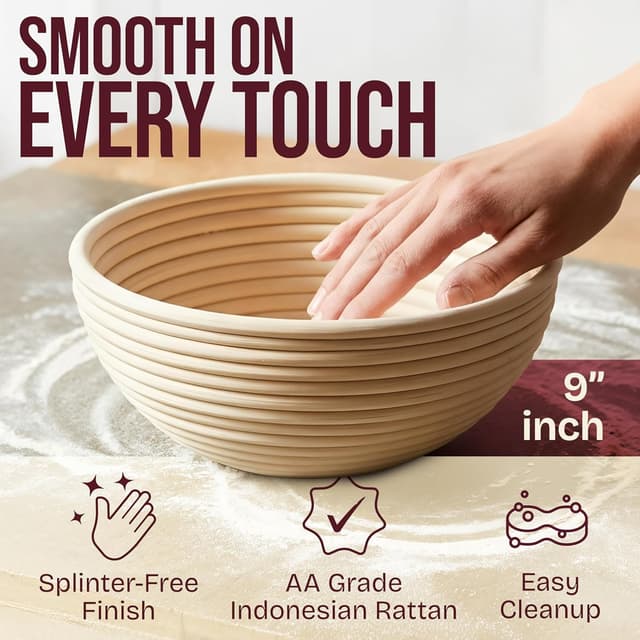 Thumbnail 4 de Superbaking Banneton 9" Proofing Basket 🥖