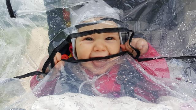 Thumbnail 3 de Universal-Regenschutz Regenverdeck fĂŒr Kinderwagen đ§
