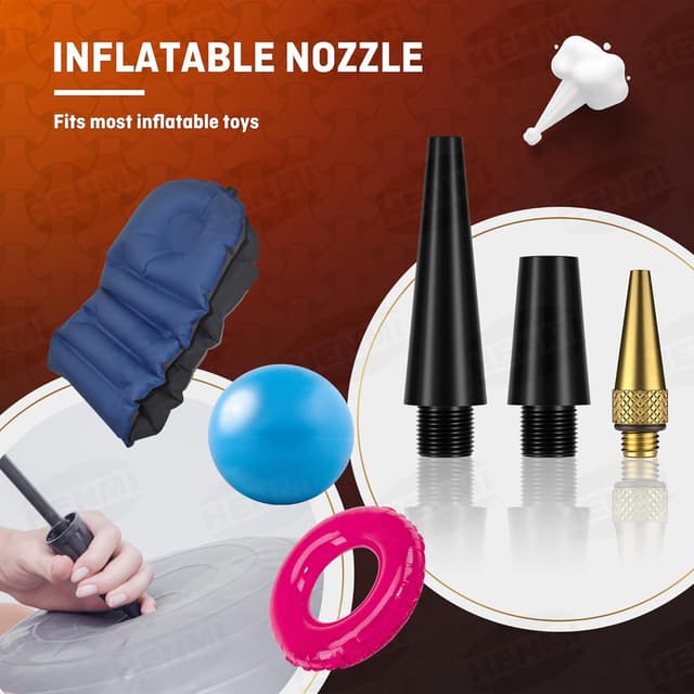 Detalle 2 de HENMI Fahrradventil Adapter Set für Autoventil, französisches Ventil & Dunlop – mit Sortierbox