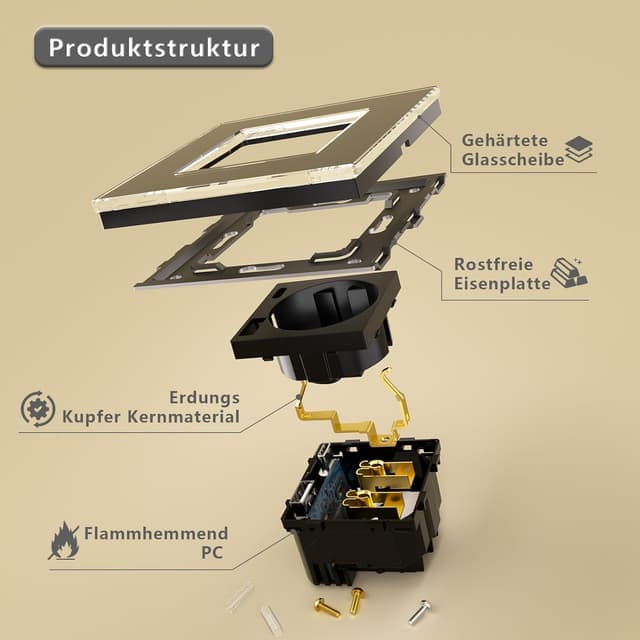 Detalle 1 de Schuko USB-C Steckdose 20 W 2-fach