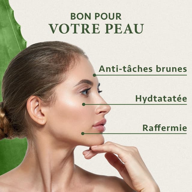 Detalle de Satin Naturel Sérum Vitamine C Bio 100 ml – anti-taches visage, hydratant et repulpant à l’acide hyaluronique