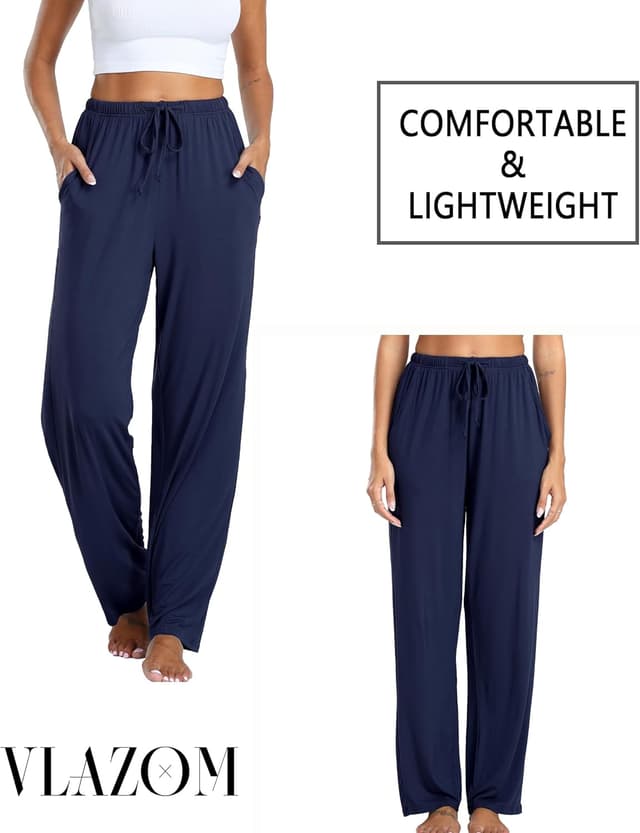 Detalle 2 de Vlazom Modal Schlafanzughose mit Taschen