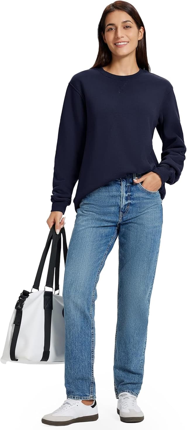 Detalle 2 de TACVASEN Damen Sweatshirt 95% Baumwolle