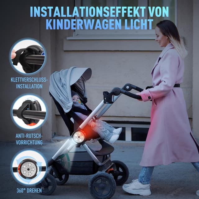 Thumbnail 1 de Amteker Kinderwagen Licht 12 LEDs