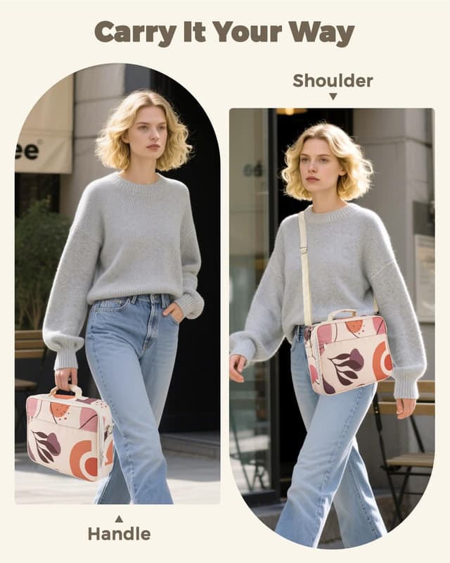 Detalle 2 de WEMATE Bibelhülle Bibeltasche Grau 28,9 cm